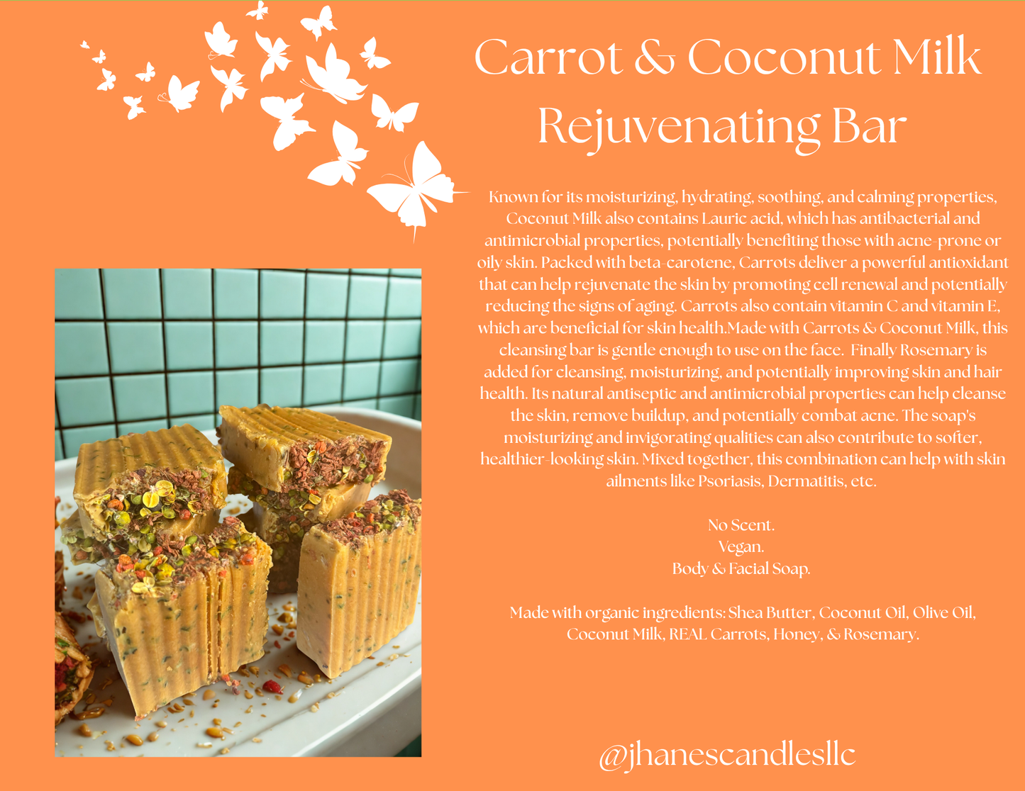 Carrot & Coconut Milk Rejuvenating Bar